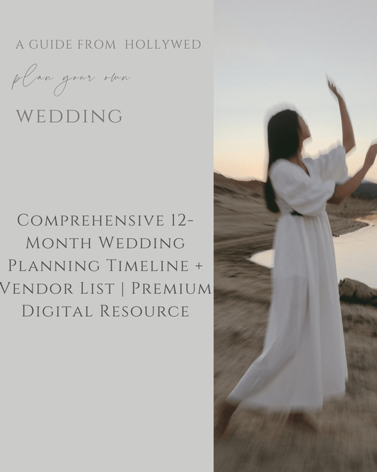 Comprehensive 12-Month Wedding Planning Timeline + Vendor List | Premium Digital Resource